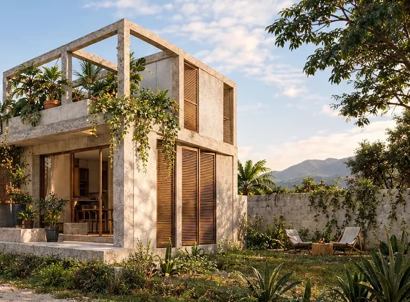 Casa de un proyecto prediseñado
